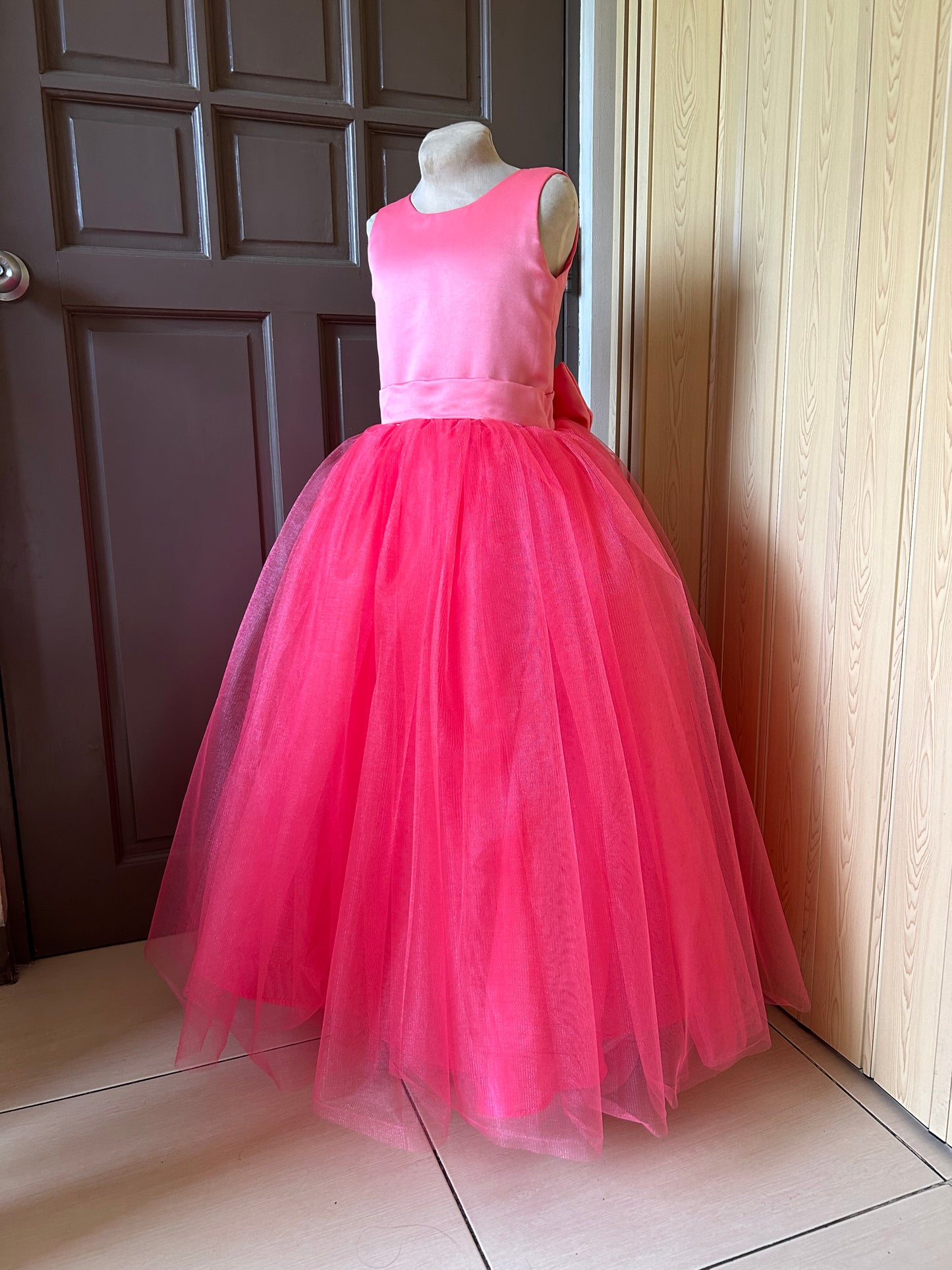 Macy Dress in Pomelo Pink