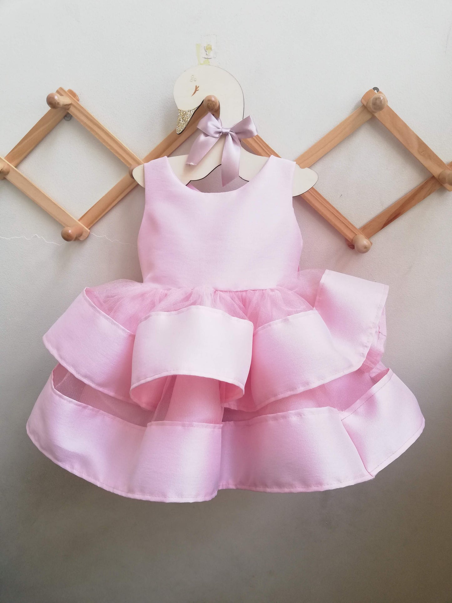 Anna Dress in Light Pink