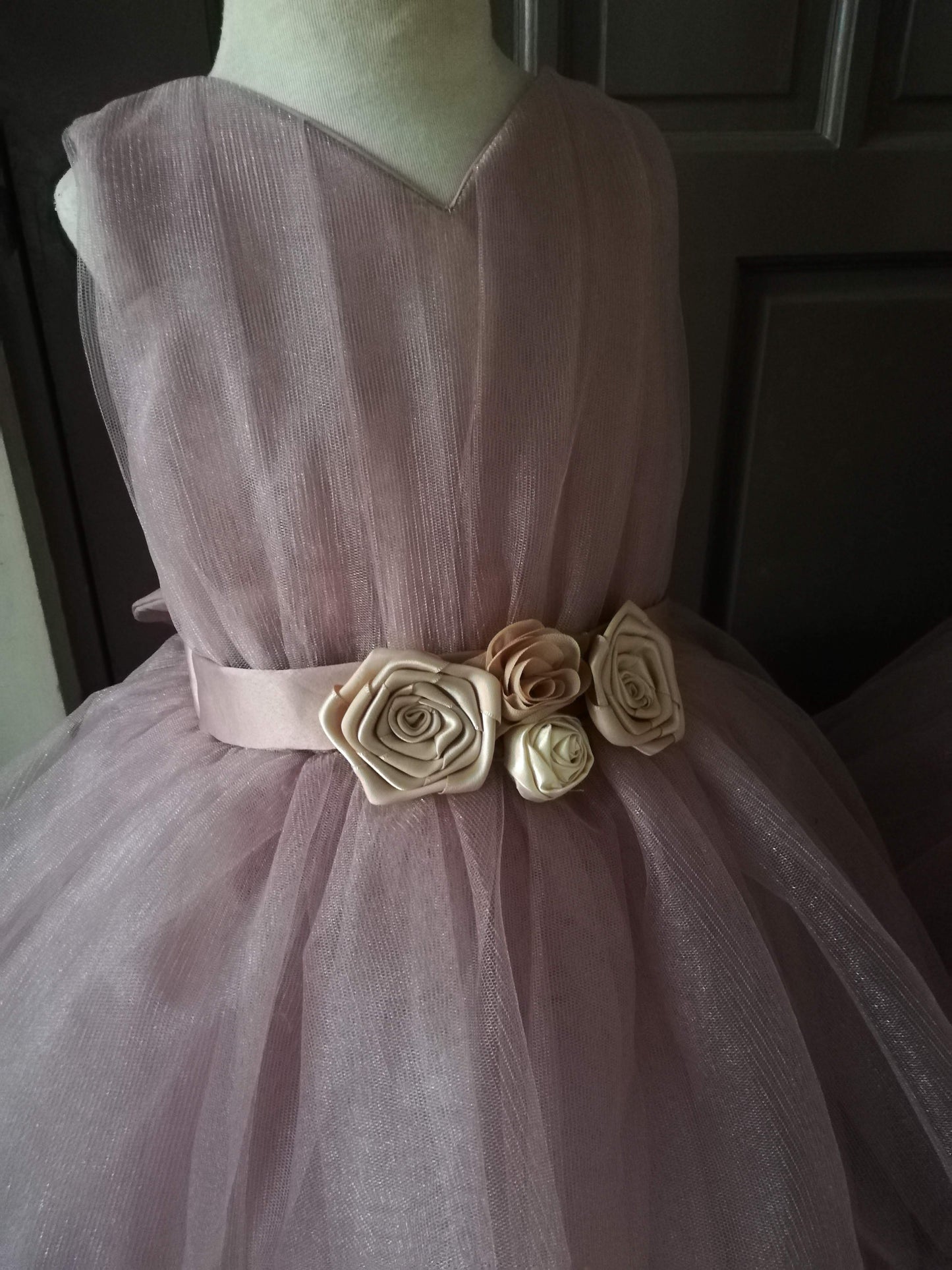 Rose Dress in Taupe