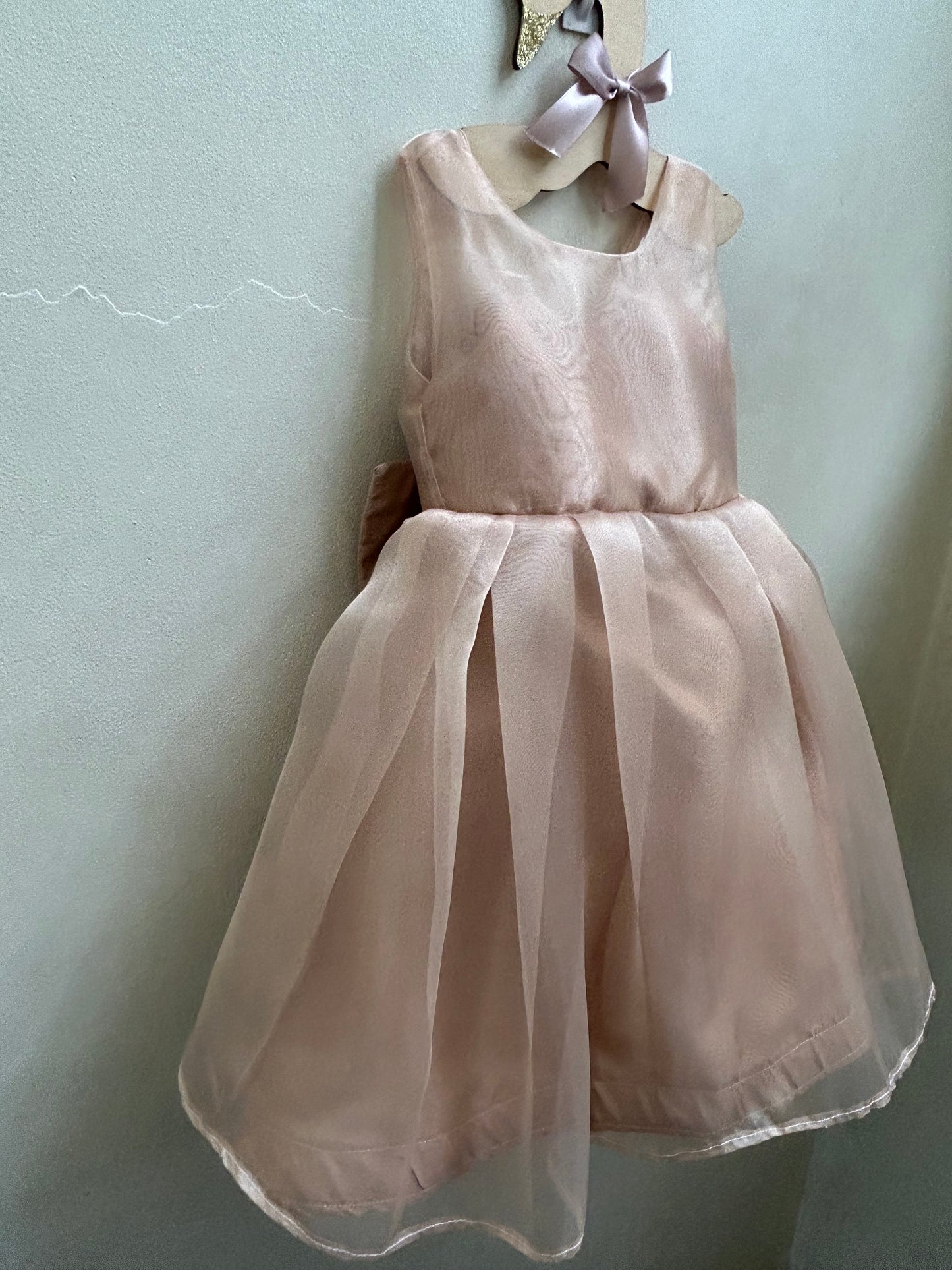 Jenny Organza Dress in Mocha