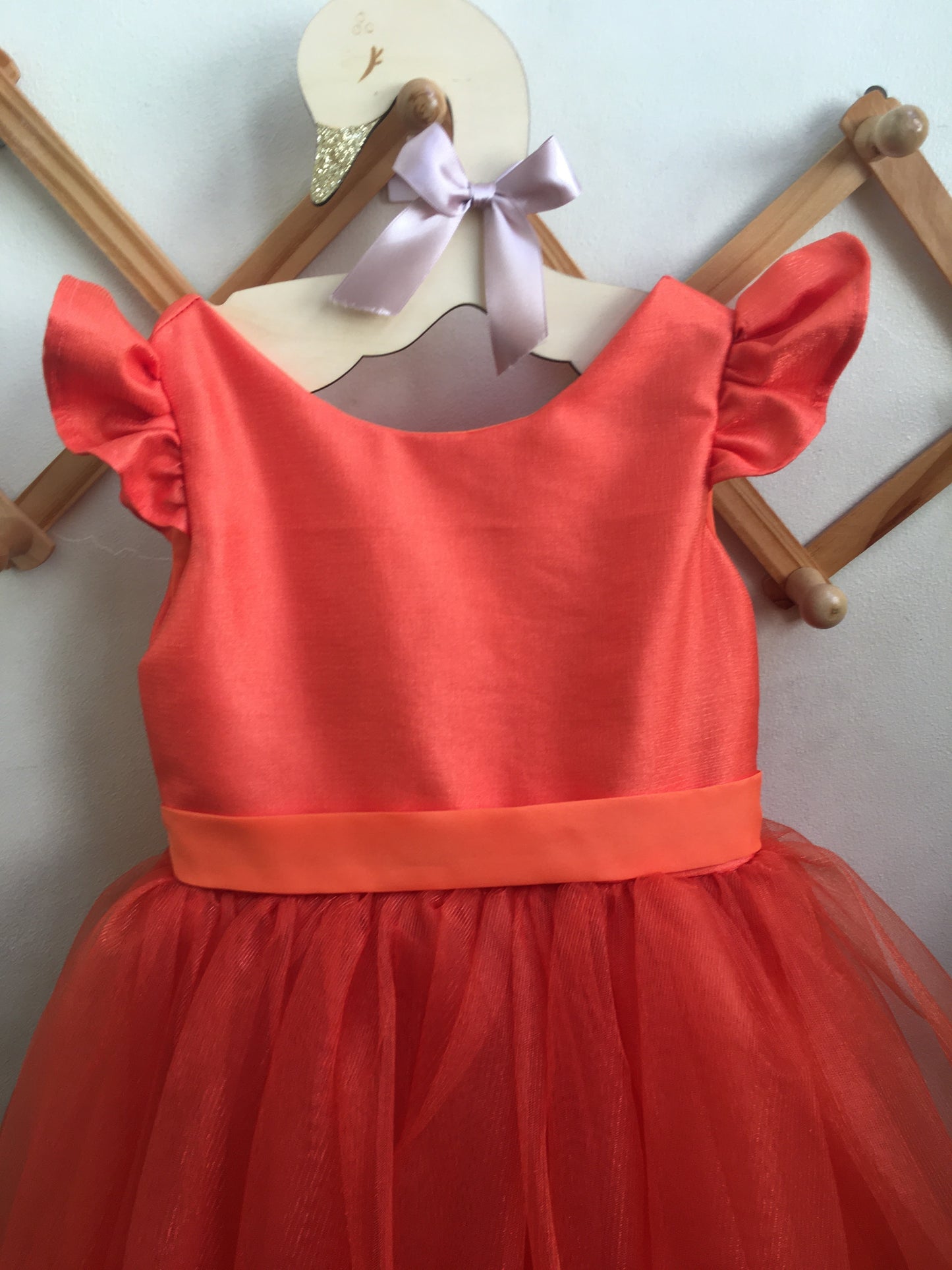 Frances Dress in Rust Orange