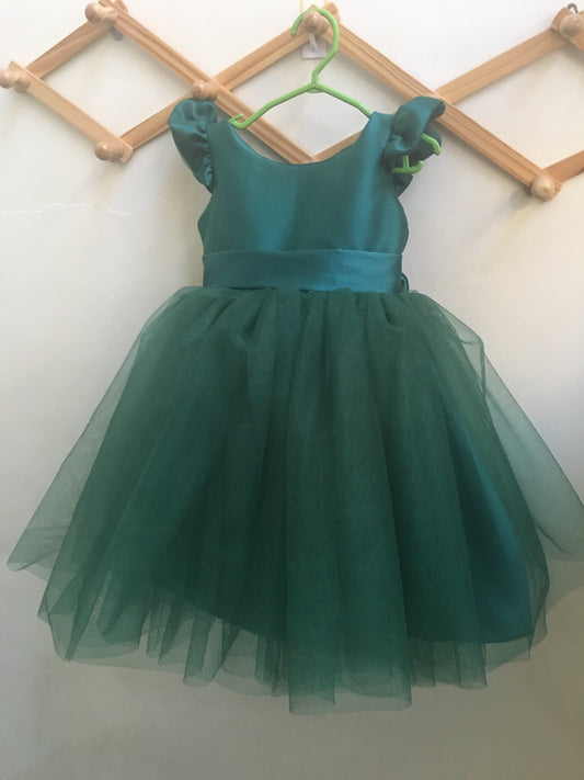 Frances Dress in Emerald Green