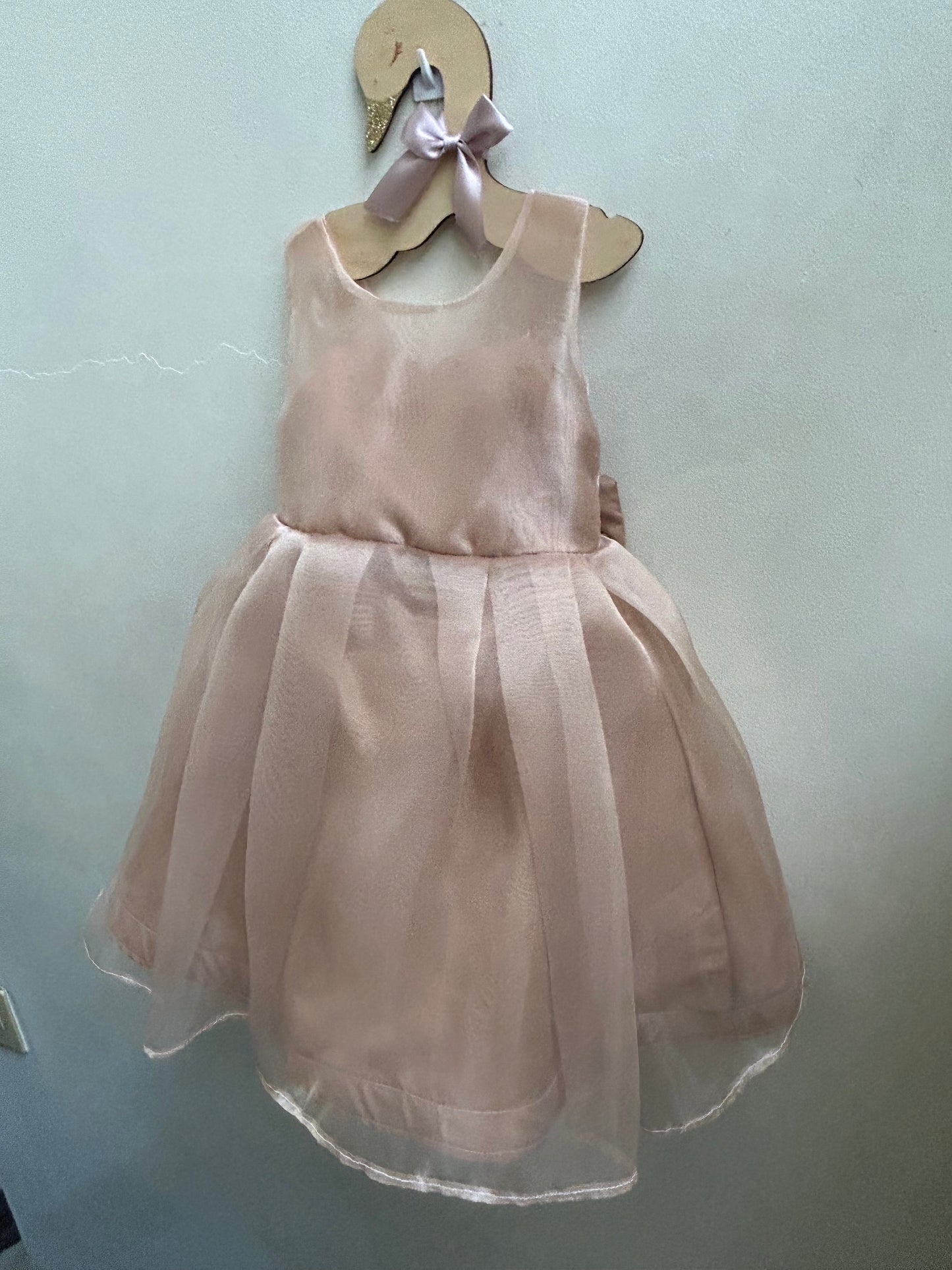 Jenny Organza Dress in Mocha