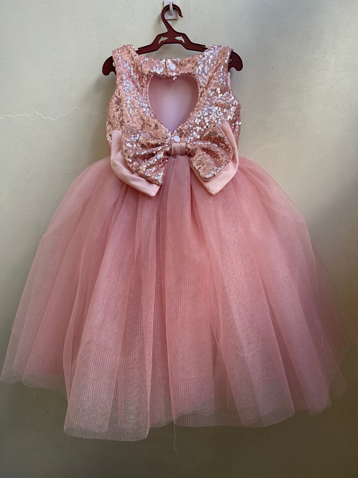 Sparkle Dress in Rosegold and Blush