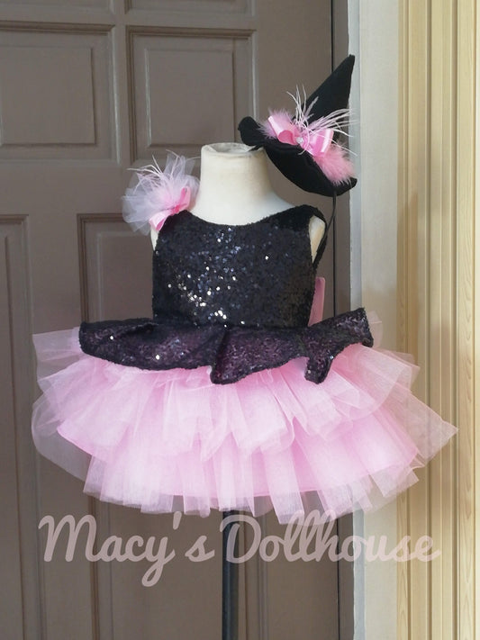 Ballerina Dress in Black and Light Pink