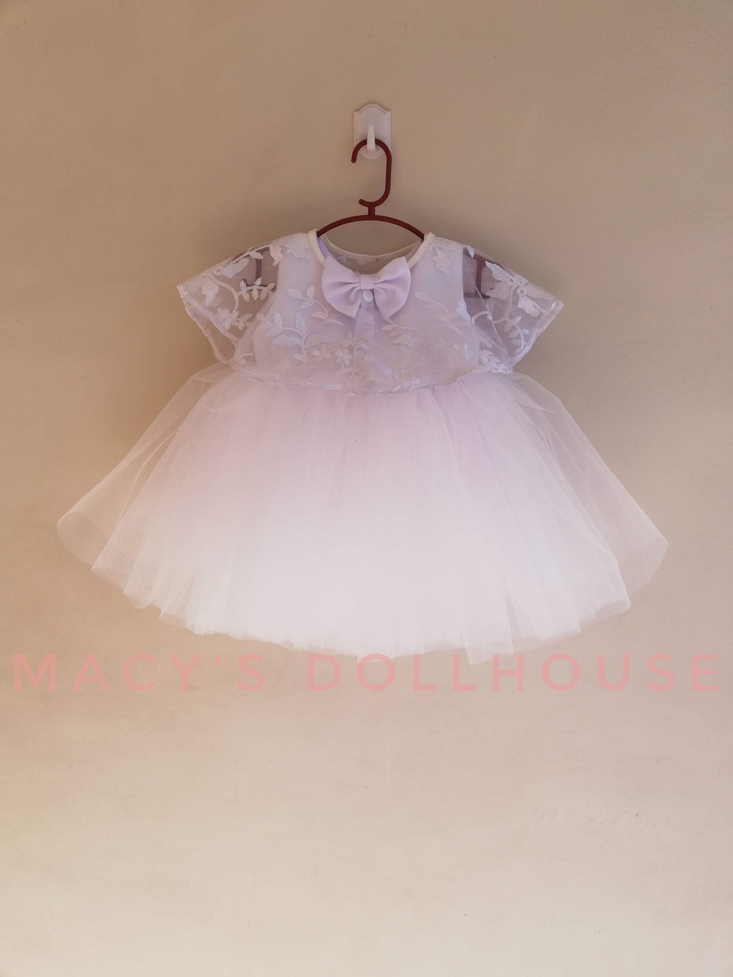 Baptism Bea Dress with Detachable Bolero