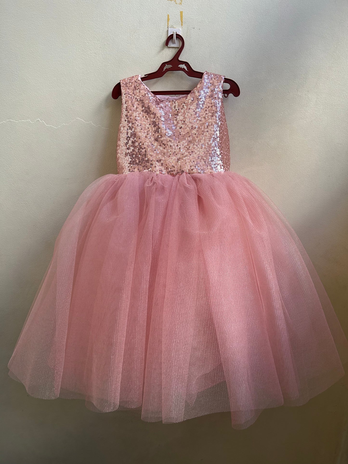 Sparkle Dress in Rosegold and Blush