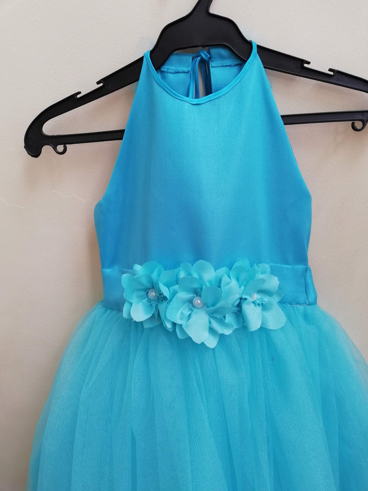 Haven Dress in Aqua Blue