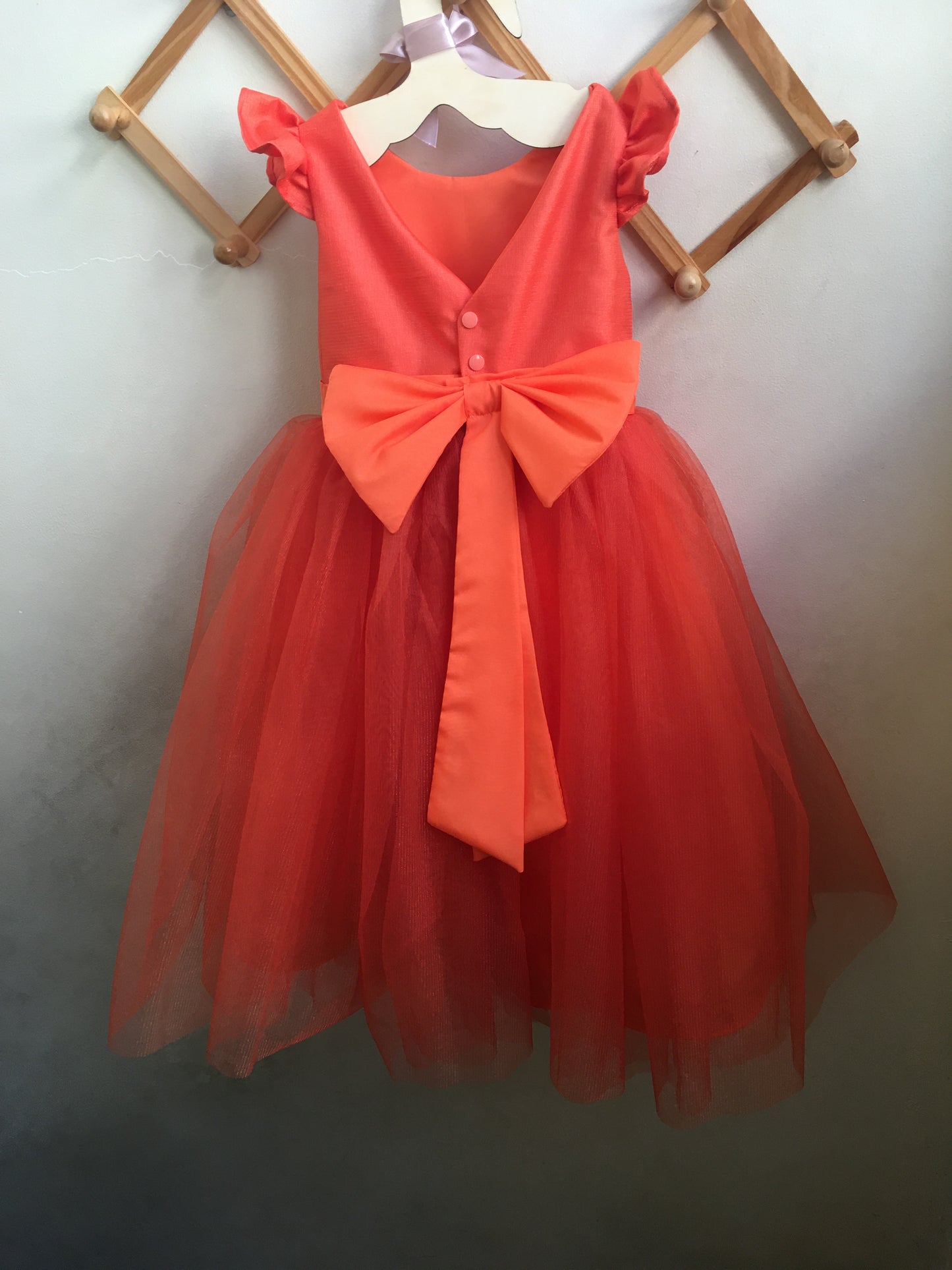 Frances Dress in Rust Orange