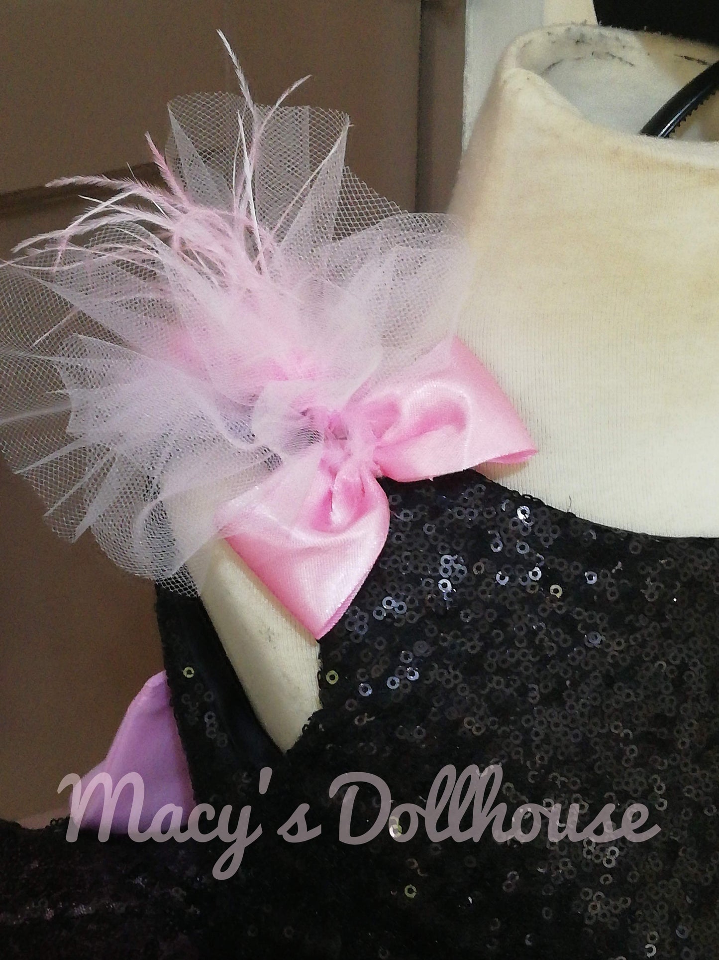 Ballerina Dress in Black and Light Pink