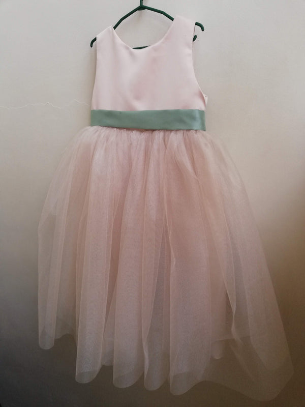 Macy Dress in Beige and Sage Green – Macy's Dollhouse