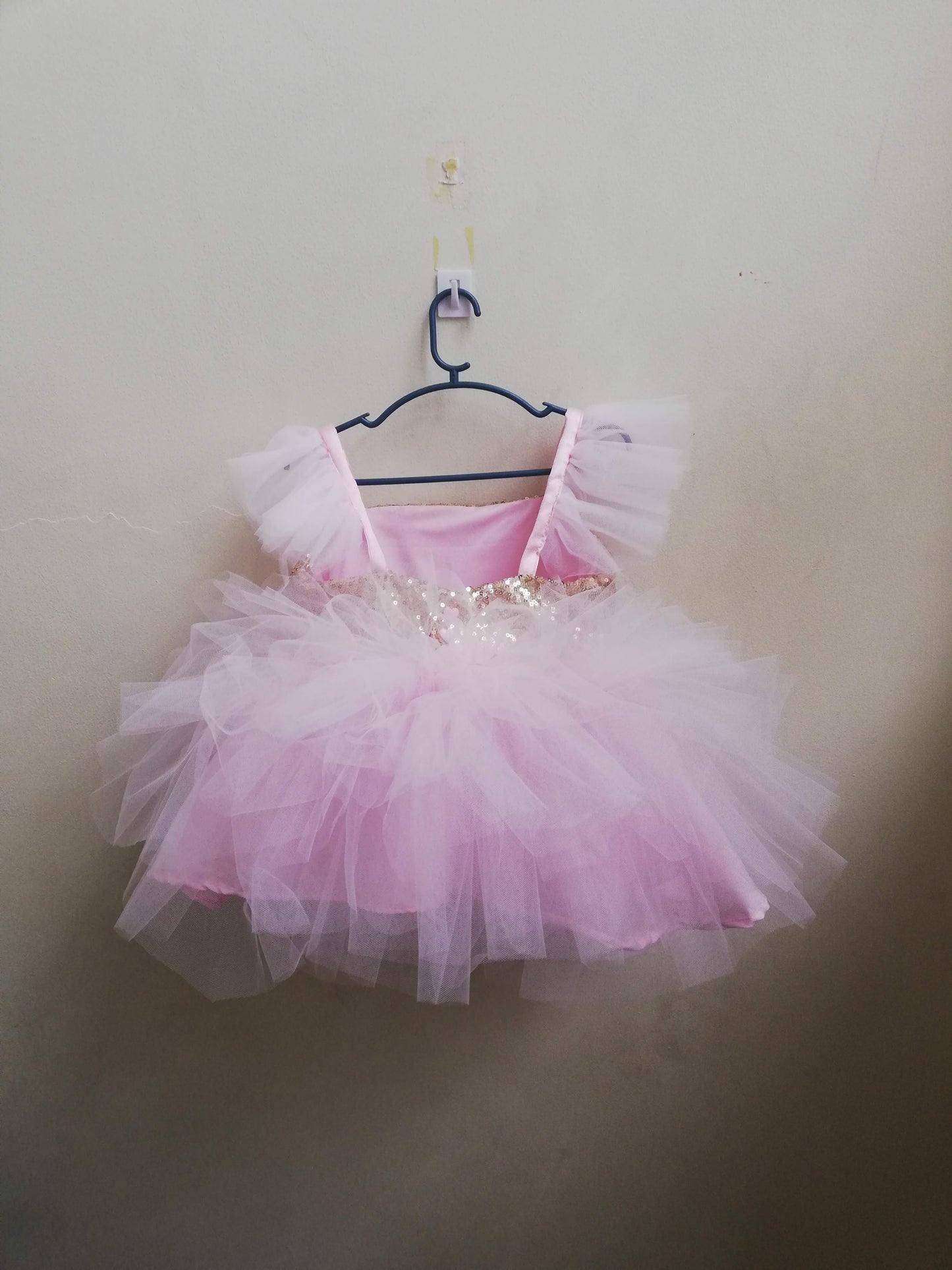 Ballerina Dress in Gold and Light Pink