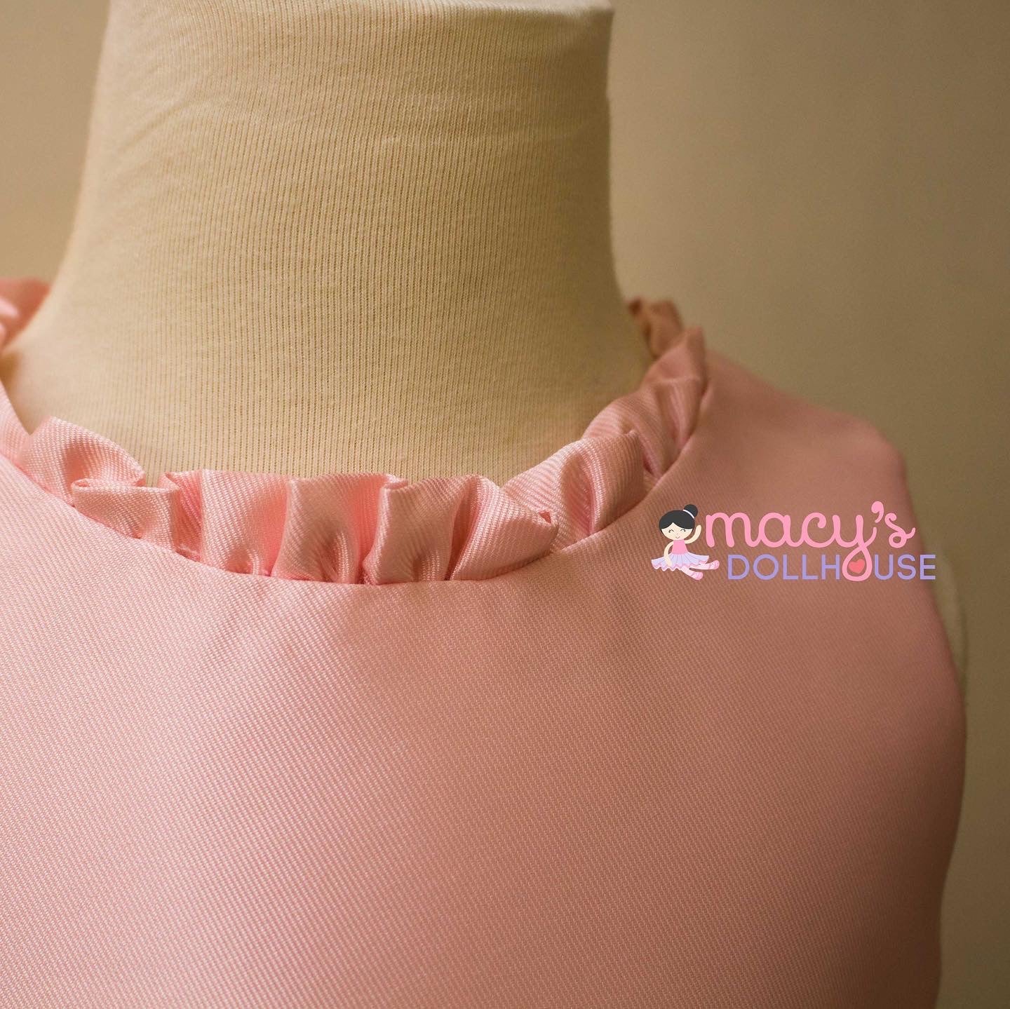 Antonia Dress in Blush Pink