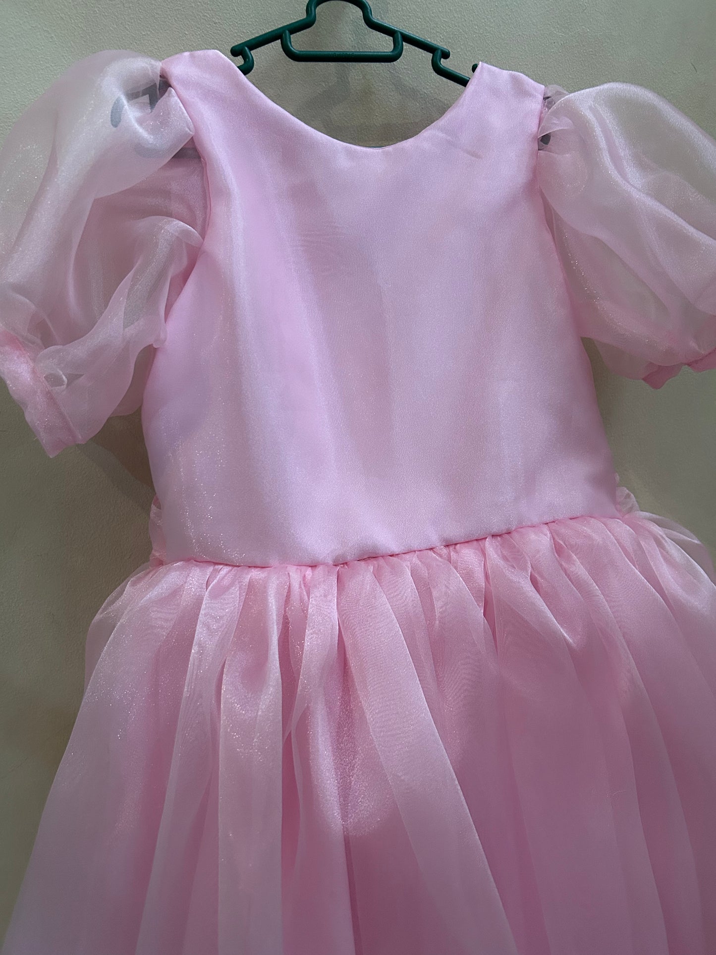 Ysabel Organza Dress in Light Pink