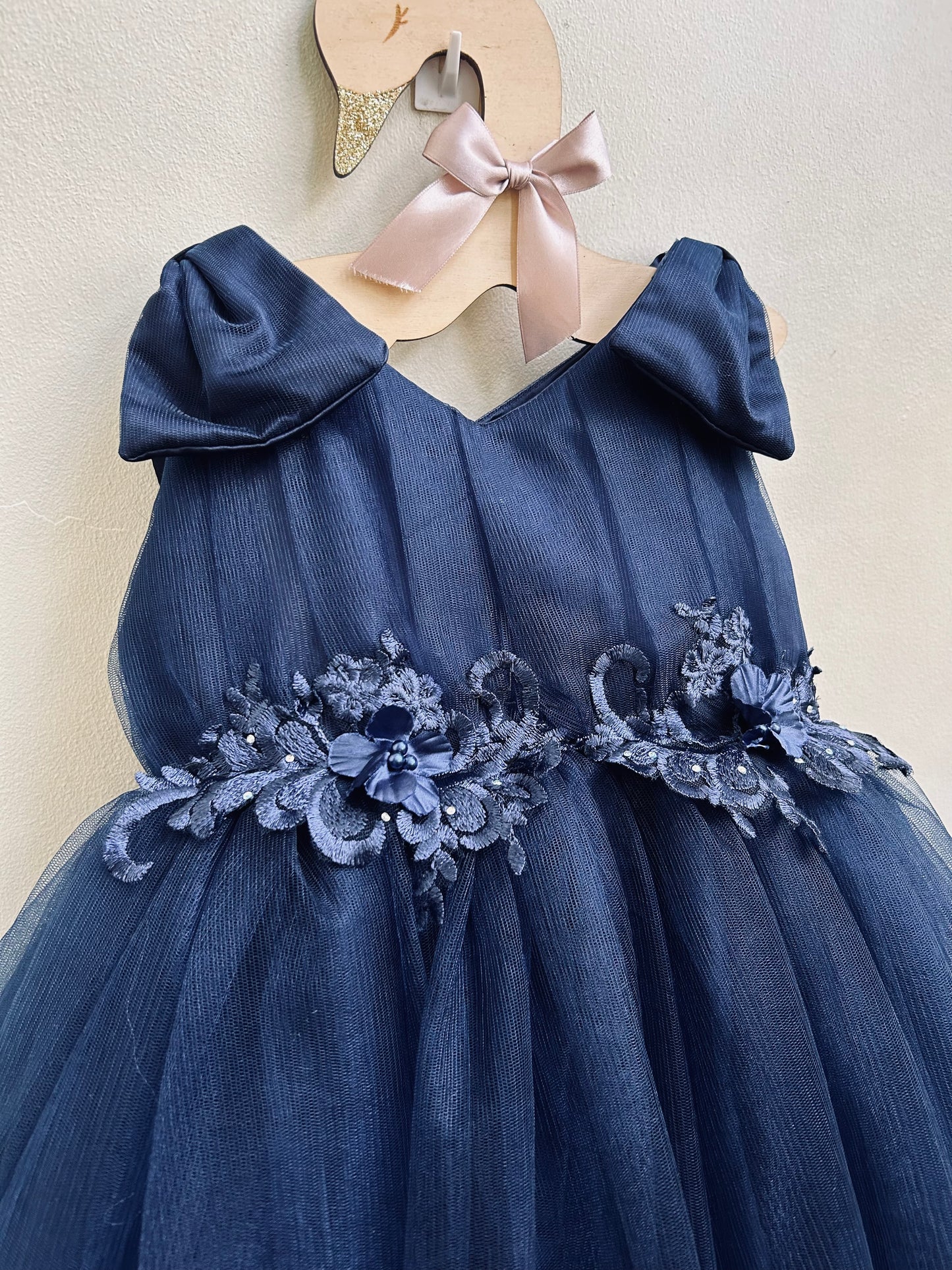 Cara Dress in Navy Blue