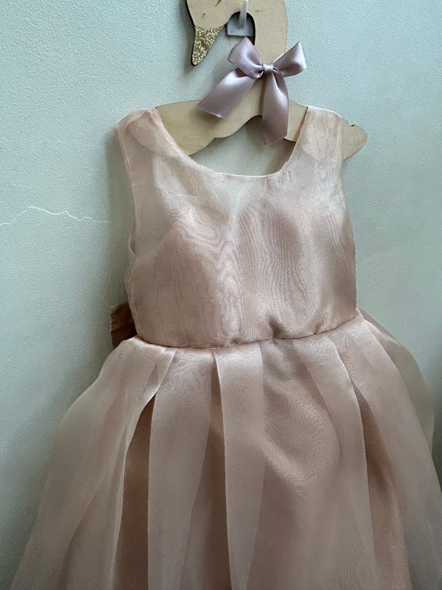 Jenny Organza Dress in Mocha