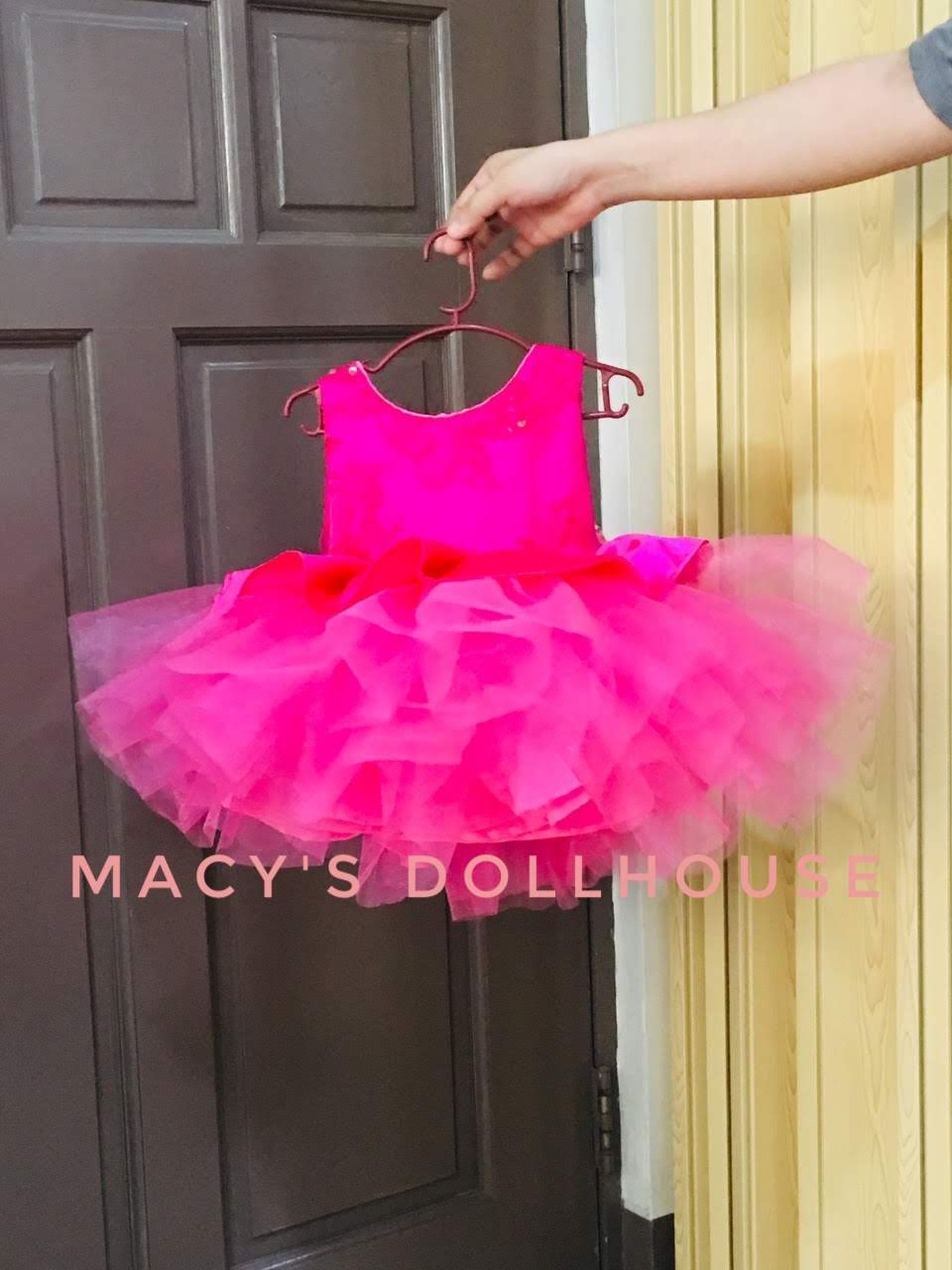 Ballerina Dress in Hot Pink