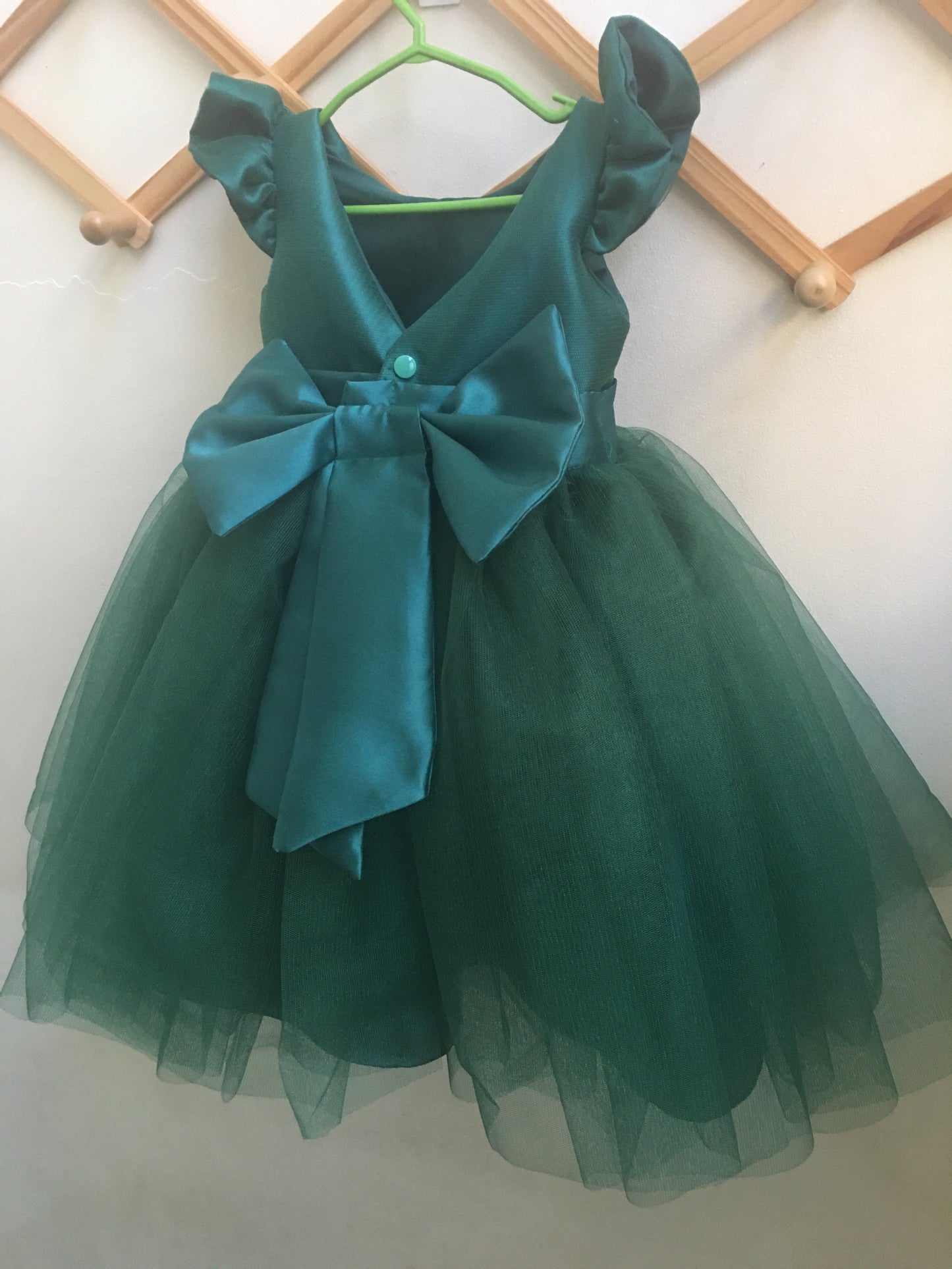 Frances Dress in Emerald Green