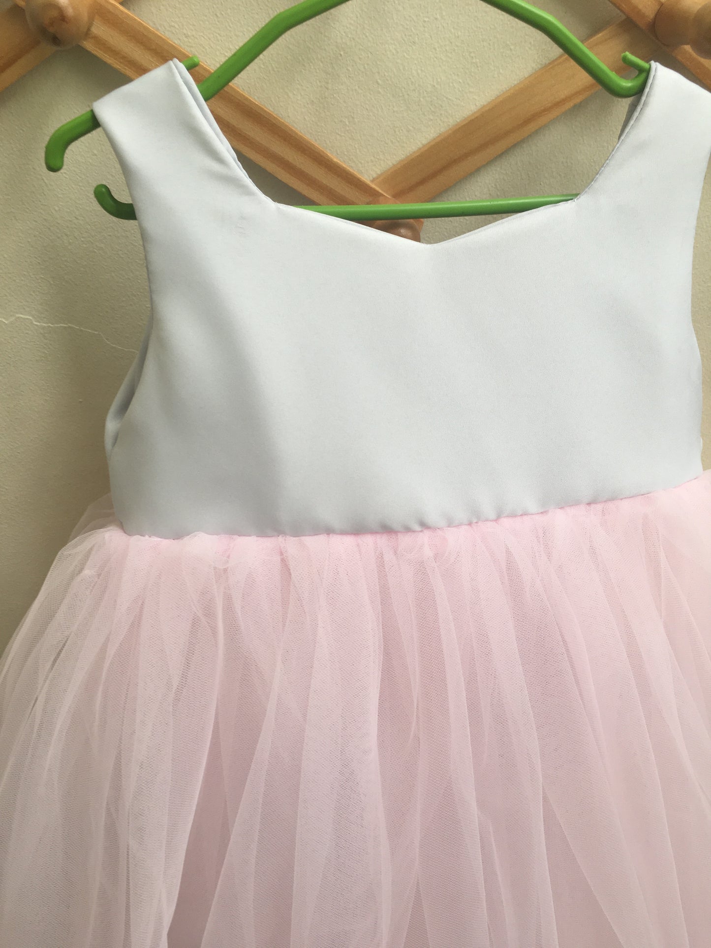 Princess Dress in Light Gray and Light Pink