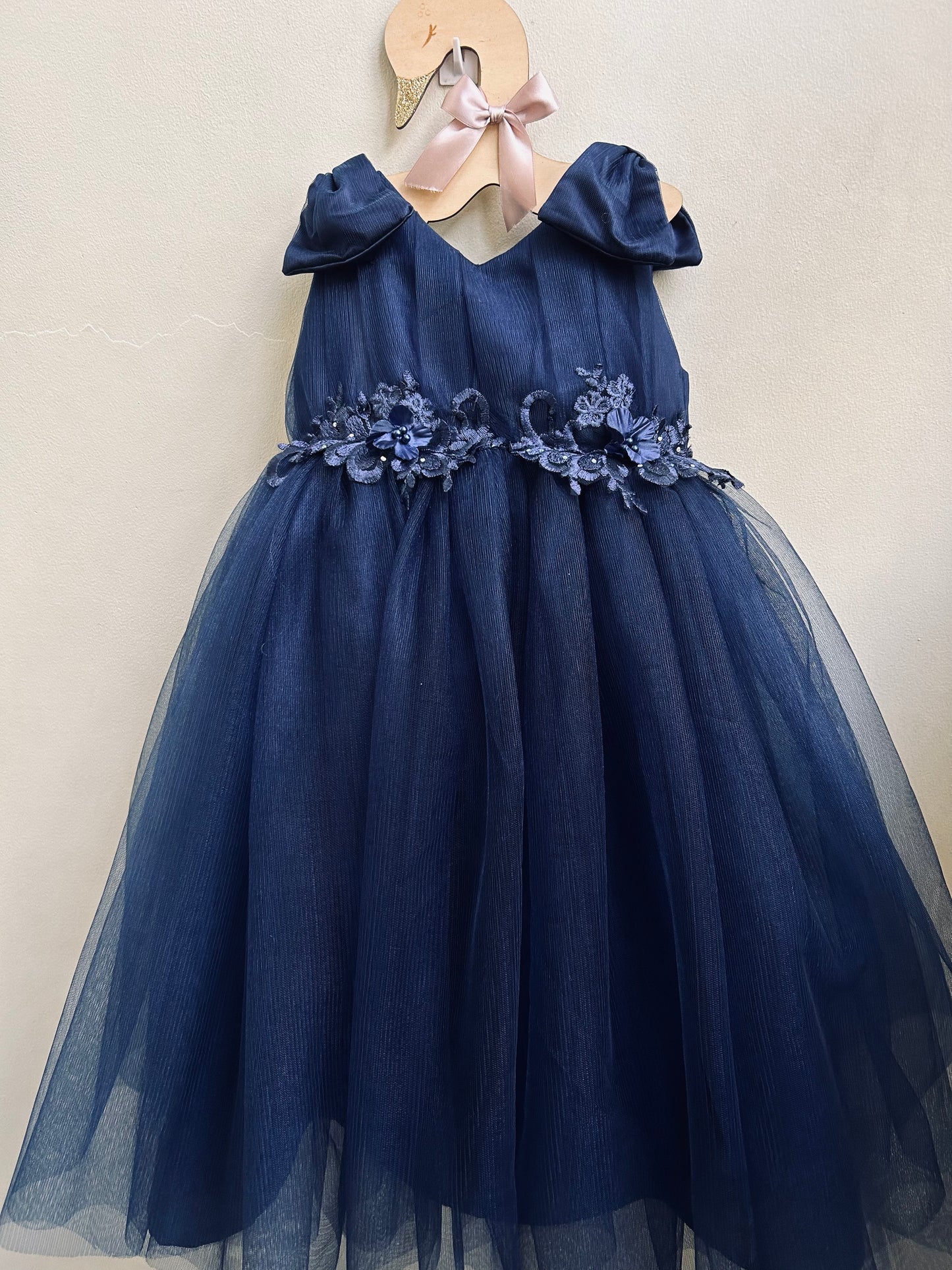 Cara Dress in Navy Blue